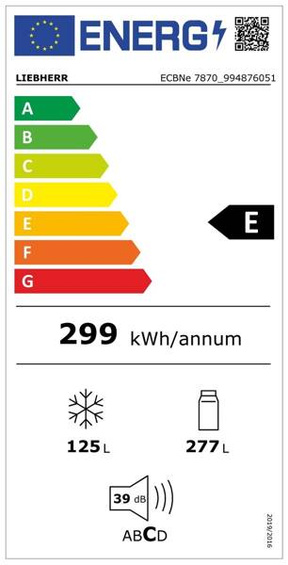 Chłodziarko-zamrażarka Liebherr ECBNe 7870 BioFresh NoFrost drzwi prawe