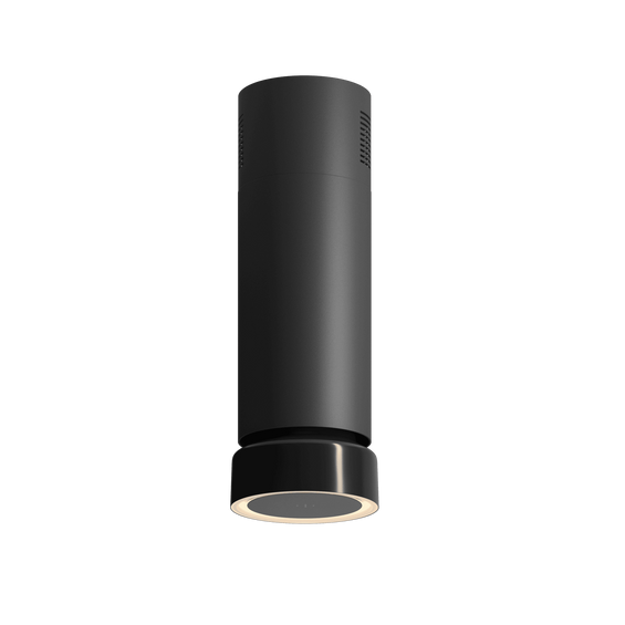 Okap wyspowy Ciarko Design FLUO Black/Black Gloss wyciąg