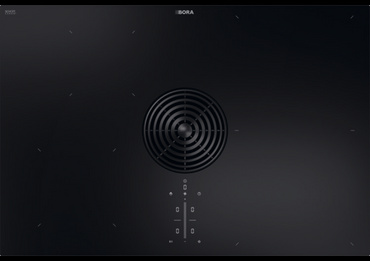 BORA M Pure Rough matowa płyta indukcyjna ze zintegrowanym wyciągiem oparów - powietrze odprowadzane PURMA2R