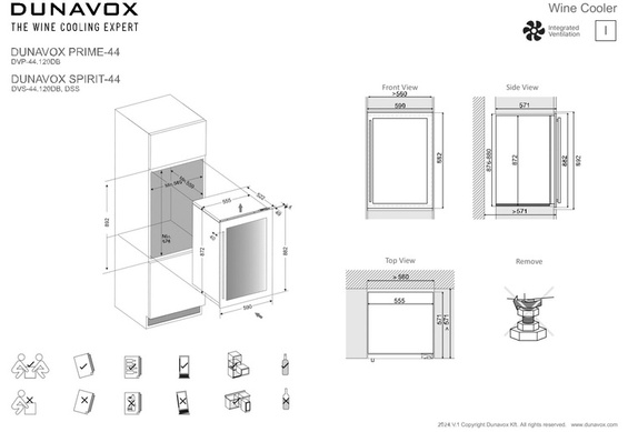 Winiarka Dunavox DVS-44.120DSS