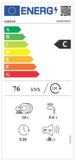 Zmywarka do zabudowy Gorenje GV693C60UV