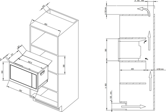 Kuchenka mikrofalowa De Dietrich DME4310B
