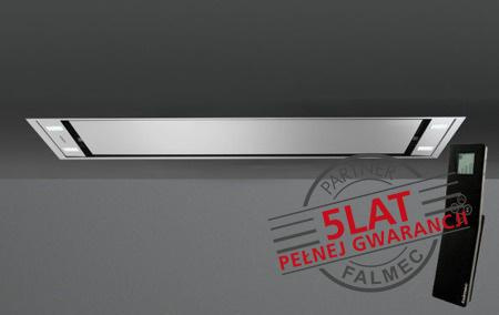Okap sufitowy Falmec Stella Plus 120 biały - korpus bez silnika, z pilotem