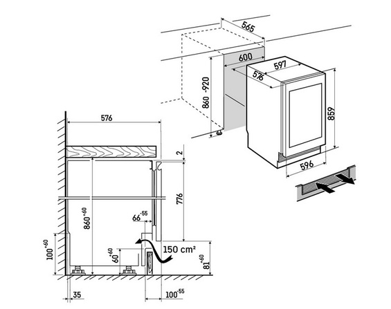 Chłodziarka podblatowa Liebherr UBCgb 3731 plus