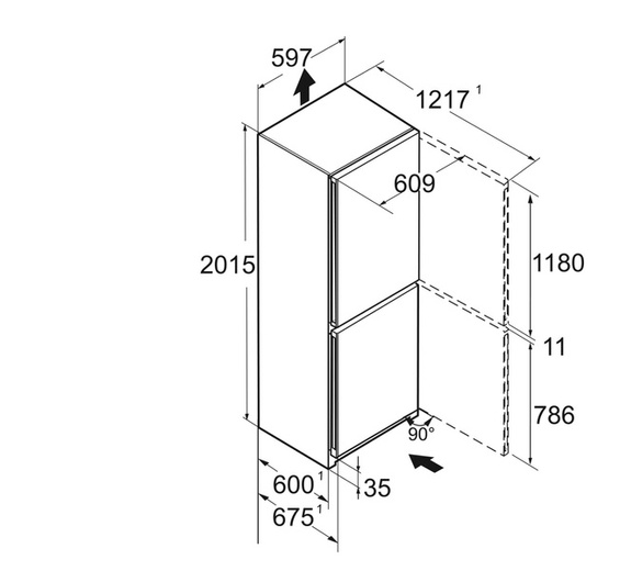 Chłodziarko-zamrażarka Liebherr CNbdc 573i Plus NoFrost 10 lat Gwarancji !!! wysyłka 24 h Gratis 