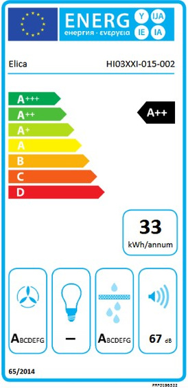 Płyta z okapem Elica NIKOLATESLA ONE HP EVO BL/A/83 PRF0196322 czarny