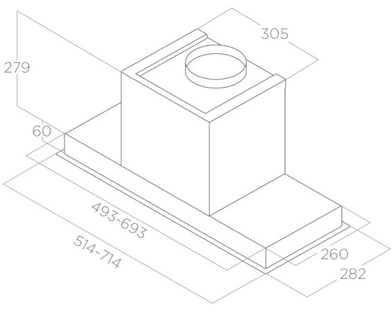 Okap Elica Hidden Advance Plus @ IX/A/72 PRF0182867A wyciąg