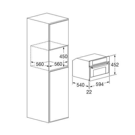 Parownica kompaktowa Fulgor Milano FCSO 4510 TEM X