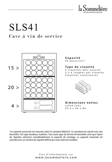 Winiarka La Sommeliere SLS41 wysyłka gratis !