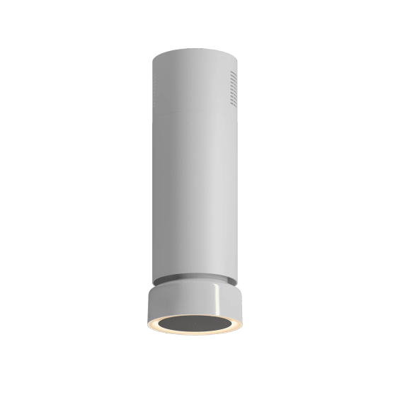 Okap wyspowy Ciarko Design FLUO White/White Gloss pochłaniacz 