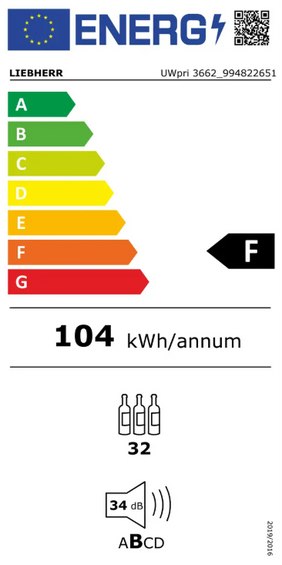 Winiarka do zabudowy podblatowej Liebherr UWpri 3662 Vinidor Selection