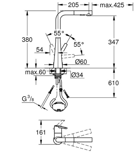 Bateria Grohe Scala 30441000 Chrome z ekspozycji wysyłka gratis !