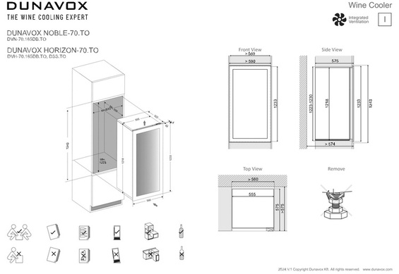 Winiarka Dunavox DVH-70.185DMB.TO