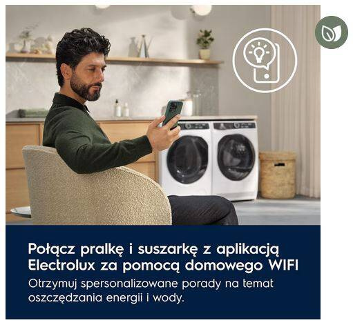 Suszarka z pompą ciepła Electrolux 800 UltraCare ProSteam AbsoluteCare 9 kg EW8D595MCP