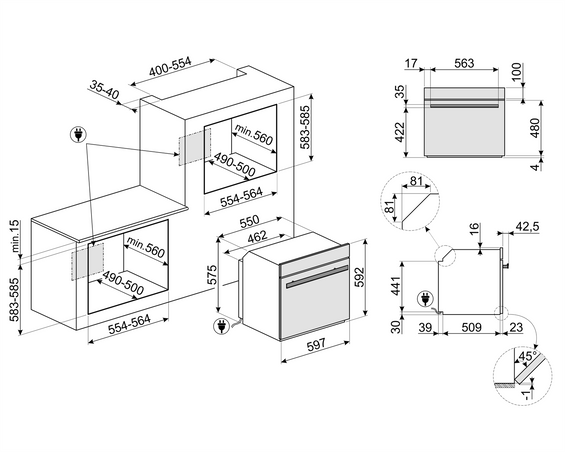 Piekarnik Smeg  SO6606WS4PNR Steam100 Pro