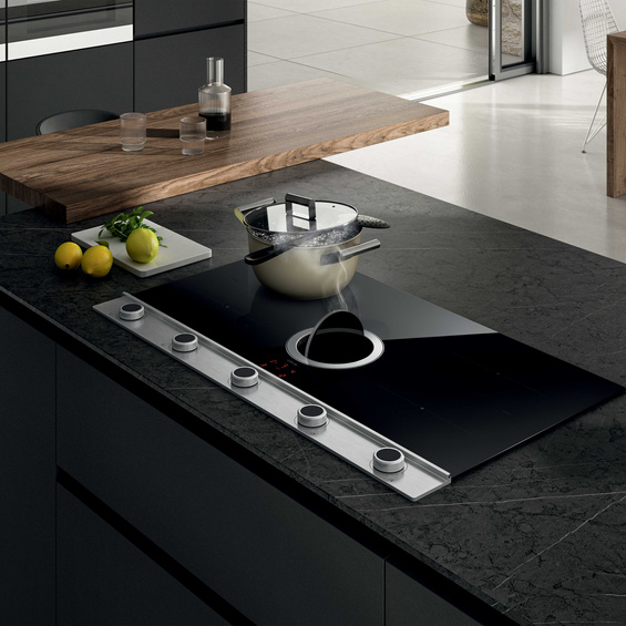 Płyta z okapem Elica NIKOLATESLA UNPLUGGED EVO IX/A/90 PRF0196326 czarny + stal nierdzewna