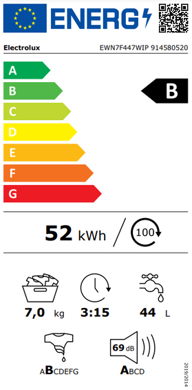 Pralka do zabudowy Electrolux EWN7F447WIP