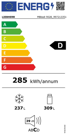 Wolnostojąca 4-drzwiowa chłodziarko-zamrażarka Liebherr MBbsdi 9028 Plus BioFresh NoFrost