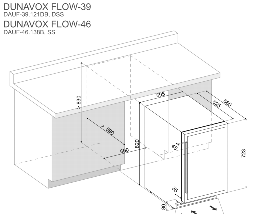 Winiarka Dunavox DAUF-39.121DSS