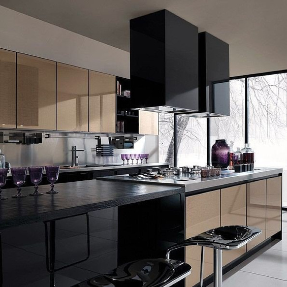 Okap Falmec Laguna Isola 60 H75 szkło czarne 800 m³/h wyspowy