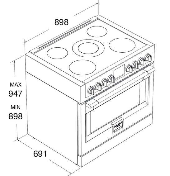Kuchnia Fulgor Milano Sofia FSRC 9005 P MI MK 2F X 90 cm