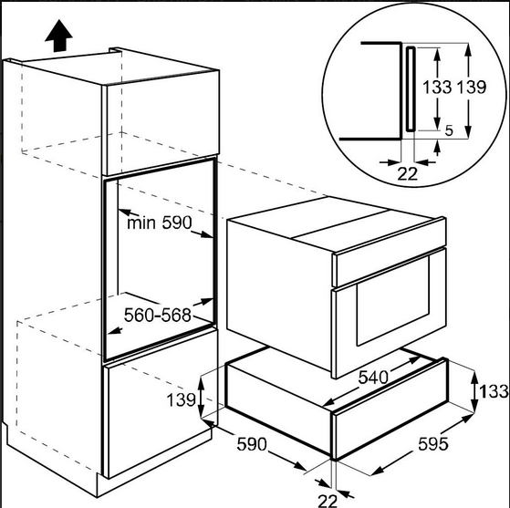 Szuflada do pakowania próżniowego Sous-vide De Dietrich DWD4830B