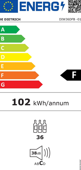 Winiarka do zabudowy De Detrich DIW36DFB