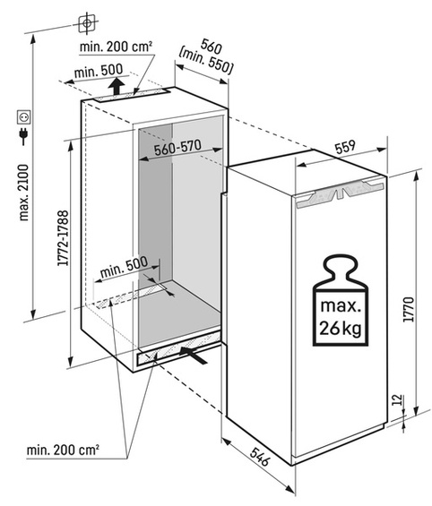 Chłodziarka Liebherr IRBPci 5170 Peak BioFresh OpenStage