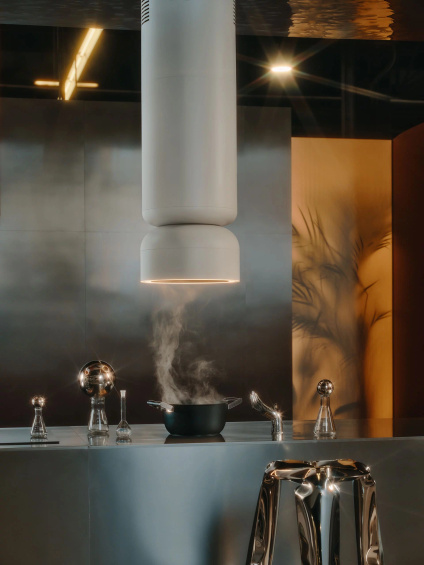 Okap wyspowy Ciarko Design ICON Burgund wyciąg