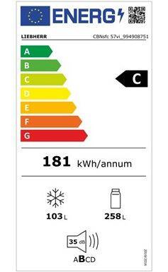 Chłodziarko-zamrażarka Liebherr CBNsfc 57vi Plus BioFresh NoFrost 10 lat Gwarancji !!!