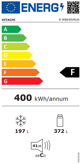 Chłodziarko-zamrażarka Hitachi R-WB640VRU0 (GMG)