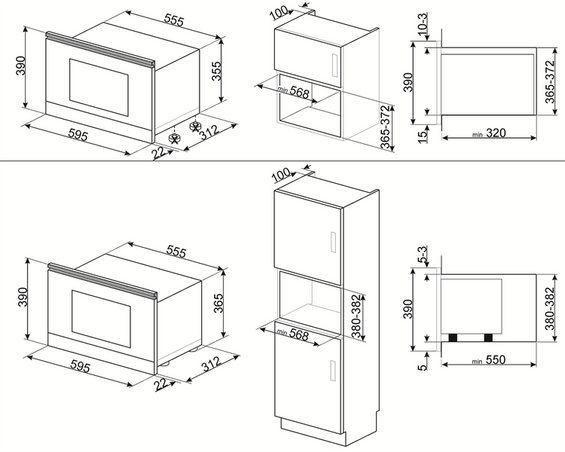 Kuchenka mikrofalowa Smeg MP422X1 