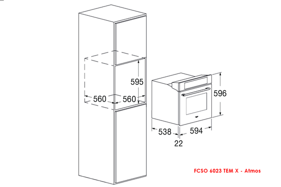 Piekarnik Fulgor Milano FCSO 6023 TEM X