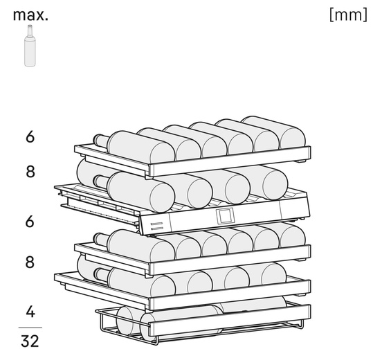 Wysyłka 24h! Winiarka do zabudowy podblatowej Liebherr UWgb 3632 Vinidor
