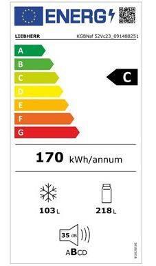 Chłodziarko-zamrażarka Liebherr KGBNsf 52Vc23 10 lat Gwarancji !!!