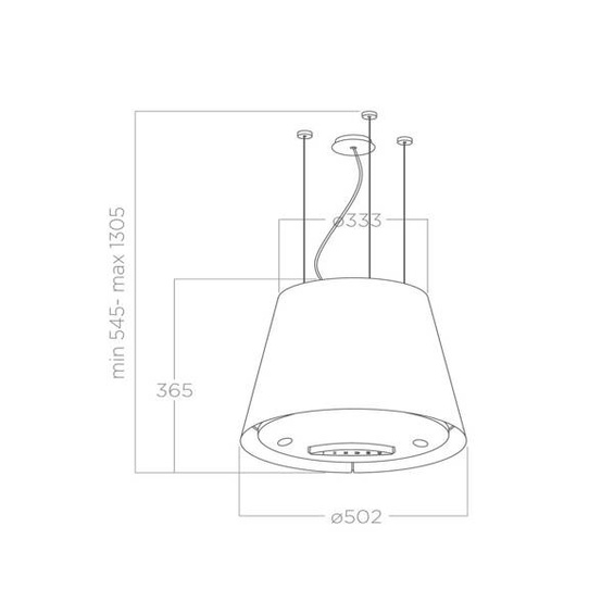 Okap Elica EASY UX IX/F/50 inox PRF0120354A pochłaniacz