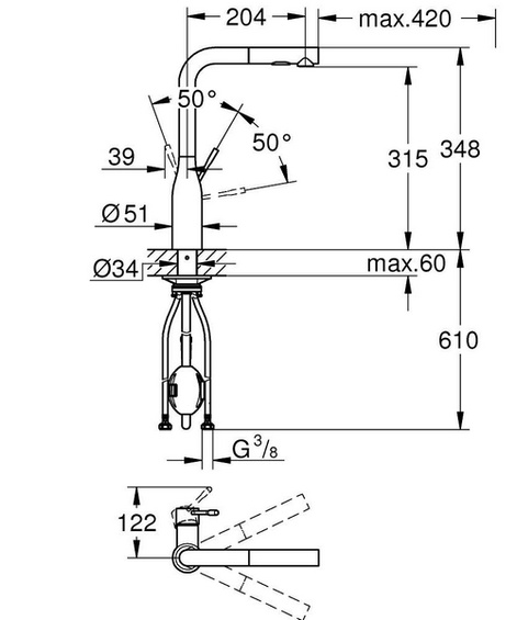 Bateria Grohe Accent 30432000 z ekspozycji wysyłka Gratis !