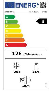 Chłodziarko-zamrażarka Liebherr CNbdb 5223 Plus NoFrost 10 lat Gwarancji !!!