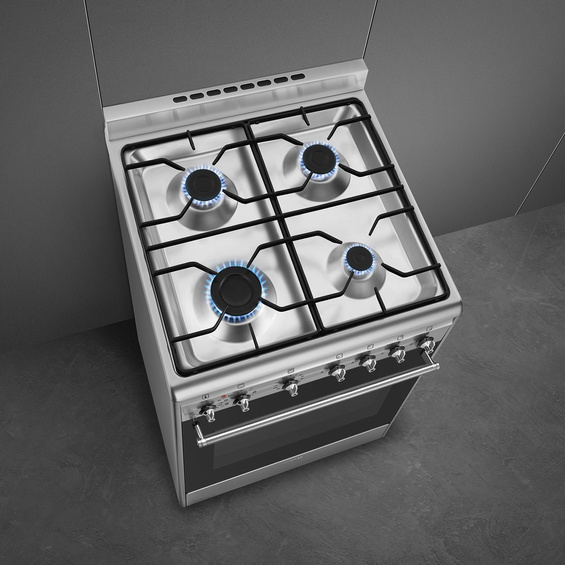 Kuchnia z płytą gazową Smeg CX60GMX