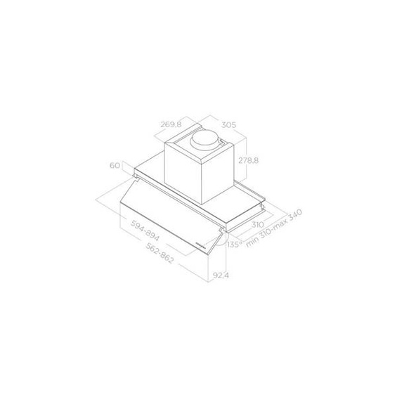 Okap Elica BOXIN NO DRIP IX/A/120 inox PRF0157280A wyciąg