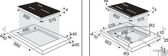 Płyta indukcyjna De Dietrich DPI5650AB 65 cm czarna