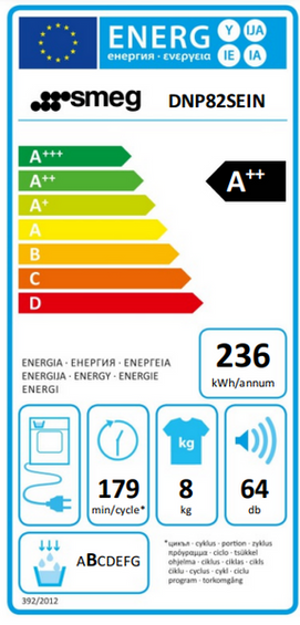 Wolnostojąca suszarka Smeg DNP82SEIN