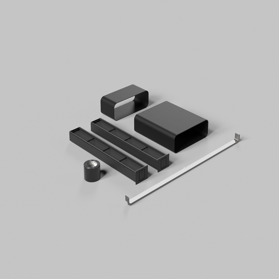 Zestaw do montażu jako pochłaniacz, wylot w cokole (min wys. 6 cm) Elica KIT0203143 do piekarnika LHOV