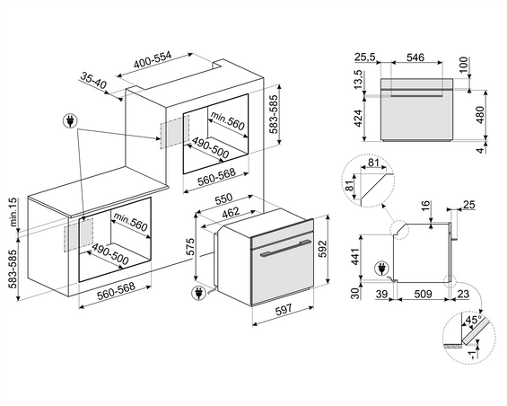 Piekarnik Smeg SO6104S4PB3 Galileo Steam100 Pro