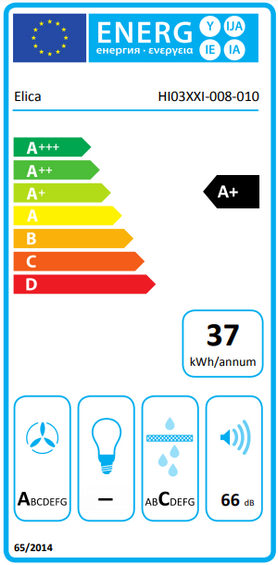 Płyta z okapem Elica NIKOLATESLA SWITCH GLOW BL/A/83 PRF0183880 czarny (wyciąg)