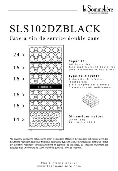 Winiarka La Sommeliere SLS102DZBLACK 