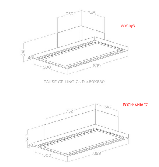 Okap Elica CLOUD SEVEN IX/A/90 inox PRF0142094A wyciąg