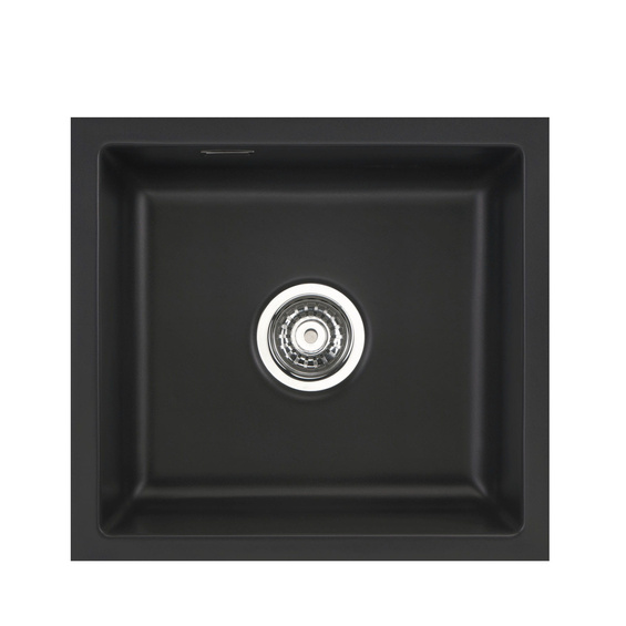 systemceram MERA 42 U zlewozmywak ceramiczny Nigra 87