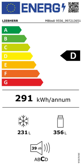 Wolnostojąca chłodziarko-zamrażarka French Door Liebherr MBbsdi 9556 Prime BioFresh NoFrost