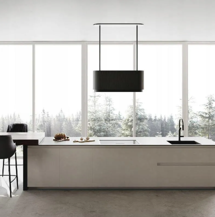 Okap wyspowy Ciarko Design MONO W Black/Black pochłaniacz